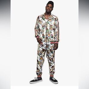 G-Style USA Victorious G Stripe Tiger 2Piece Tracksuit Large Multi Color NWT